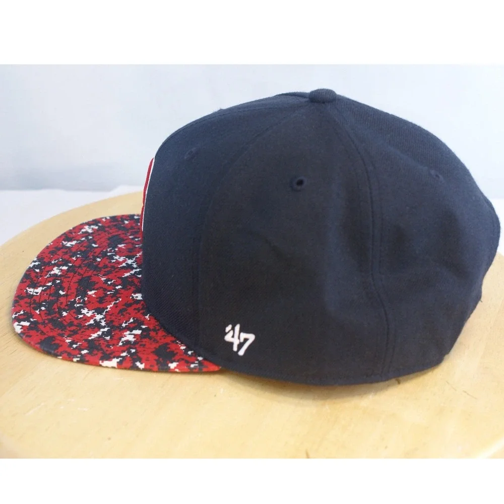 47 Brand Boston Red Sox Snapback Hat Navy Blue Digital Camo Brim MLB Fenway Park